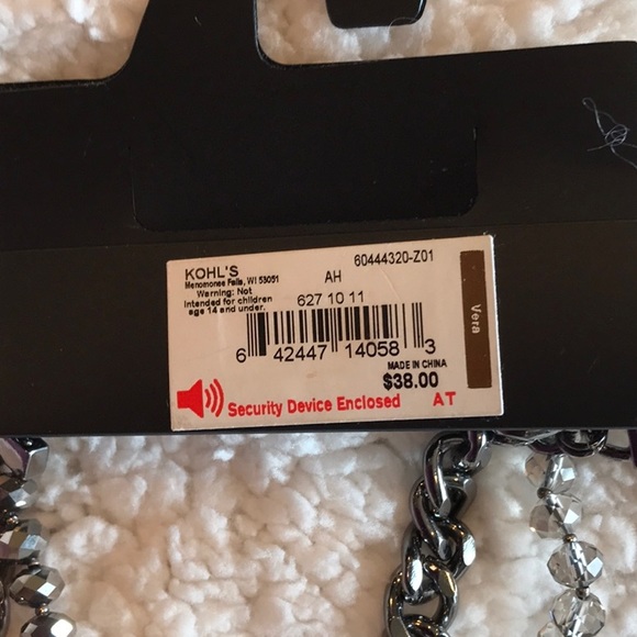 Vera Wang Necklace - Metals & Beads combination in Double Strands - Picture 4 of 6